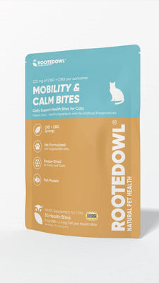 Mobility & Calm CBD + CBG Freeze-Dried Bites for Cats - Fish Protein - 30 Count