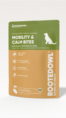 Mobility & Calm CBD + CBG Freeze-Dried Bites for Dogs - Chicken Protein - 30 Count