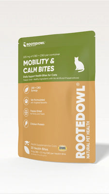 Mobility & Calm CBD + CBG Freeze-Dried Bites for Cats - Chicken Protein - 30 Count